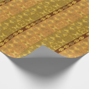 Papel De Regalo Geométrico tribal africano étnico