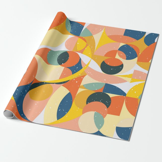 Papel De Regalo Geometry minimalistic artwork pattern with simple  (Desenrollado)