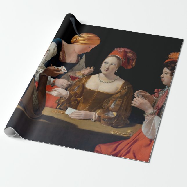 Papel De Regalo Georges de la Tour - Cheat with Ace of Diamonds (Desenrollado)