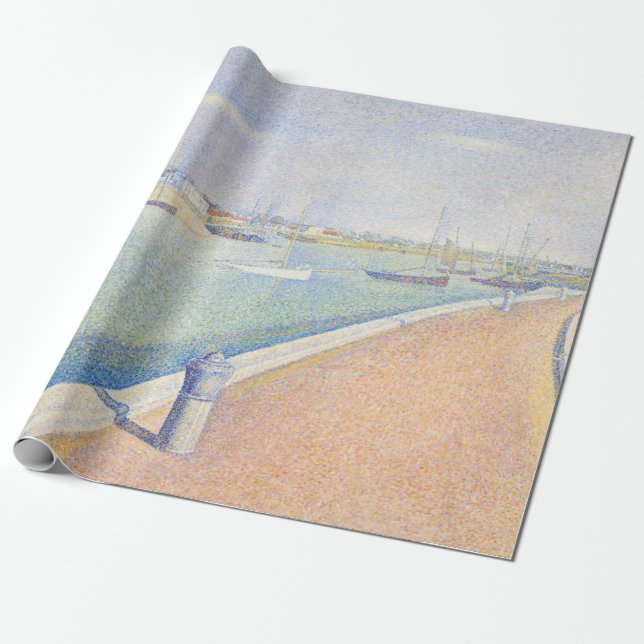 Papel De Regalo Georges Seurat - El canal de las gaviotas (Desenrollado)