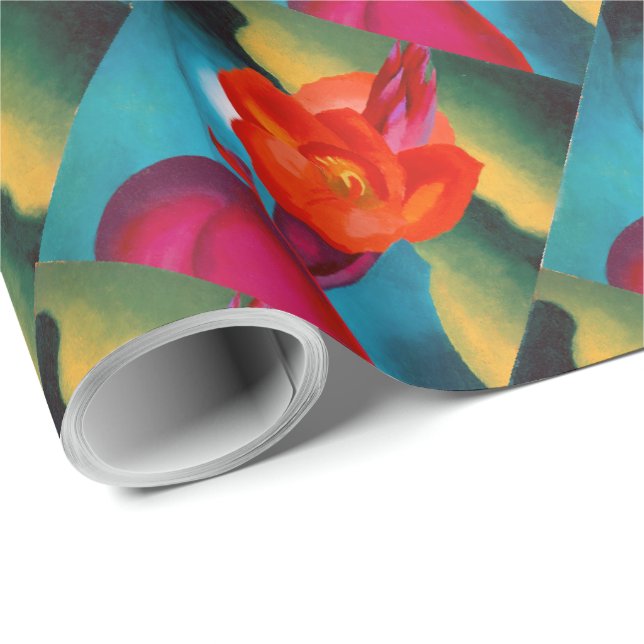 Papel De Regalo Georgia O'Keefe 1919 Canna Roja (Esquina del rollo)