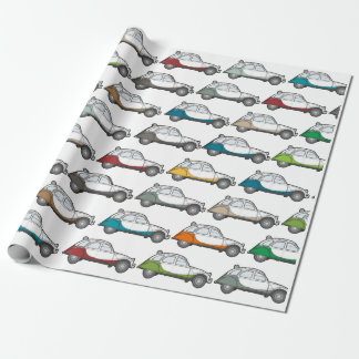 Papel De Regalo Geschenkpapier 2CV für Fans der legendäre Ente