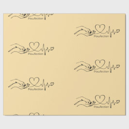 Papel De Regalo Geschenkpapier Pawfection - One-Line-Art