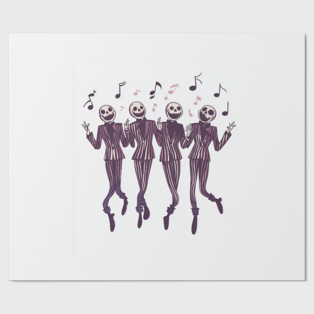 Papel De Regalo Ghost Barbershop Quartet (Superficie plana)
