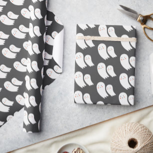 Papel De Regalo Ghost Halloween Dark Spooky