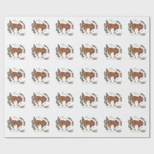 Papel De Regalo Giddy Up Jingle Horses Recoge A Tus Navidades De P