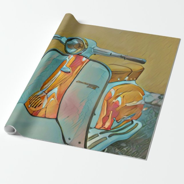 Papel De Regalo Gift for biker (Desenrollado)