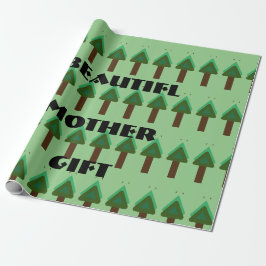 PAPEL DE REGALO GIFT _MOTHER_LETREE_GREEN_SAGE_BROWN_BLACK