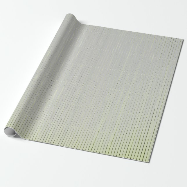 PAPEL DE REGALO GIFT WRAP GRY AND GREEN FADEED STRIPS (Desenrollado)
