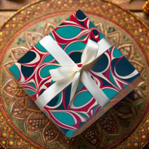 Gigante bigote orgánico vibrante Ankara regalo afr