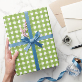 Papel De Regalo Gigante verde claro de primavera
