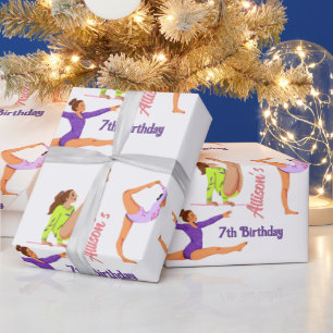Papel De Regalo Gimnasia salta volantes Cartoneras fiesta de cumpl