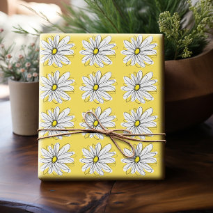 Papel De Regalo Gimnasio amarillo y blanco con texto Personalizado