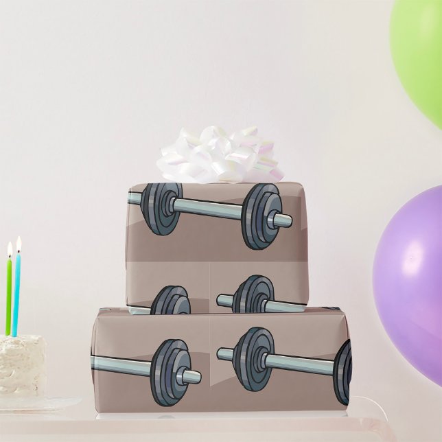 Papel De Regalo Gimnasio de fitness con escalada de pesas de Barbe (Subido por el creador)