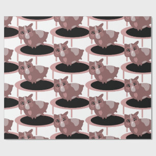 Papel De Regalo Gimnasio de Fitness de Cuy Diseño Divertido