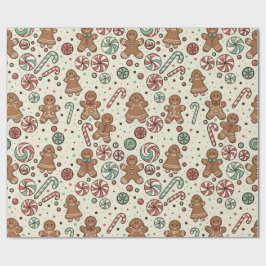 Papel De Regalo Gingerbread Delight