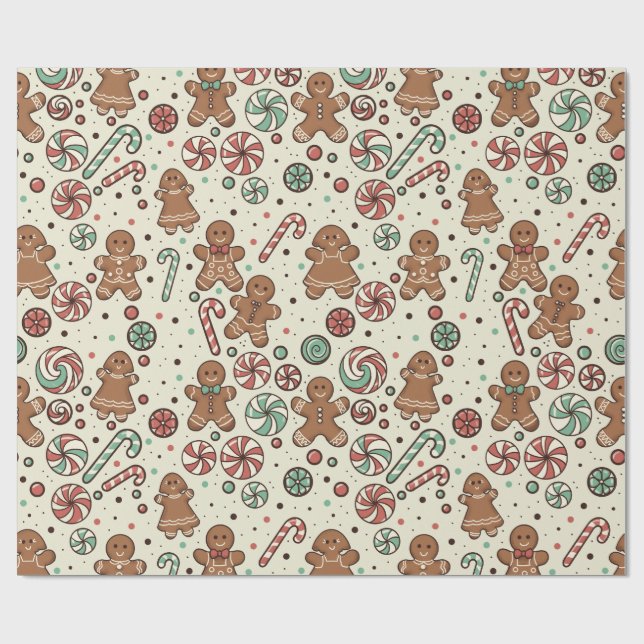 Papel De Regalo Gingerbread Delight (Superficie plana)