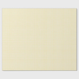 Papel De Regalo Gingham Amarillo
