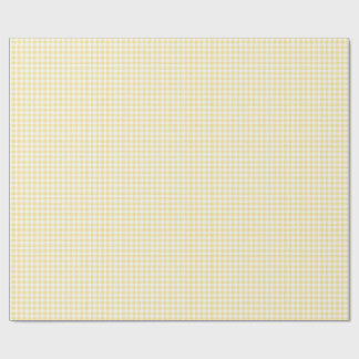 Papel De Regalo Gingham Amarillo