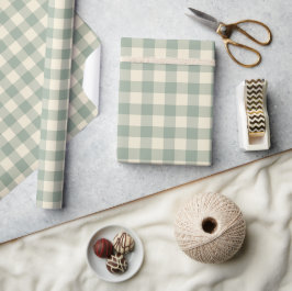 Papel De Regalo Gingham Casi Despierto - A lo largo del río a cuad