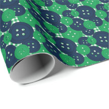 Gingham de botones verde y marino - Sala de manual