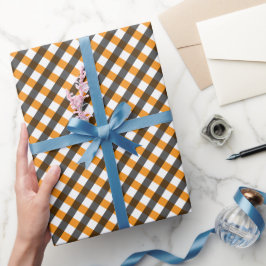 Papel De Regalo Gingham de Halloween 10