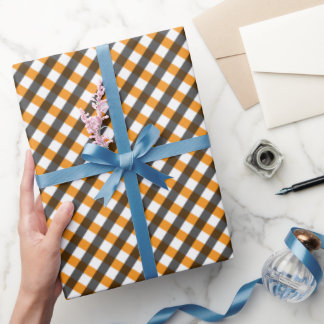Papel De Regalo Gingham de Halloween 10