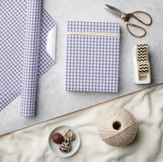 Papel De Regalo Gingham Púrpura