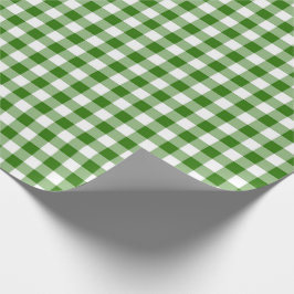 Papel De Regalo Gingham verde