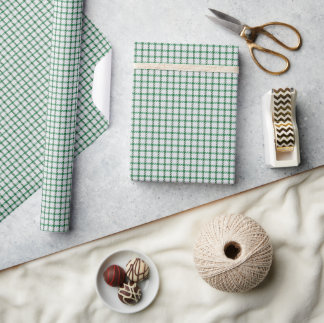 Papel De Regalo Gingham Verde