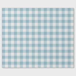 Papel De Regalo Gingham verde azulada