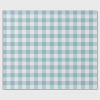 Papel De Regalo Gingham verde azulada