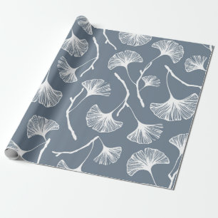 Papel De Regalo Ginkgo biloba deja un patrón sin fisuras