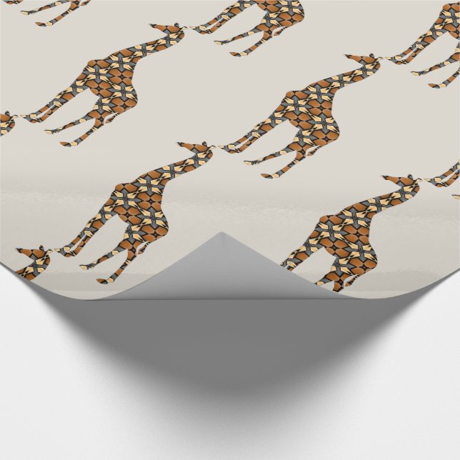 Papel De Regalo Giraffe (Esquina)