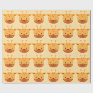Papel De Regalo Giraffe Birthday Kids Art