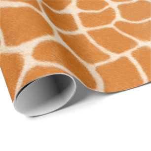 Papel De Regalo Giraffe Fur Realsistic Spots Wild Print