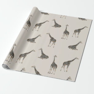 Papel De Regalo Giraffe light mocha