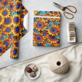 Papel De Regalo Girasol