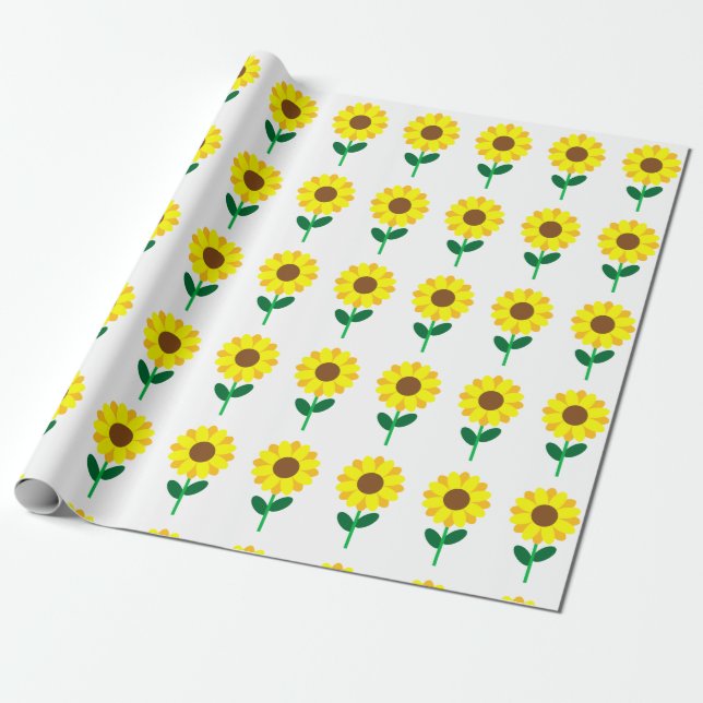 Papel De Regalo Girasol (Desenrollado)