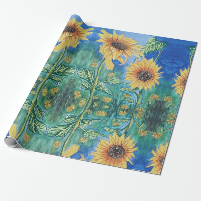 Papel De Regalo Girasol (Desenrollado)
