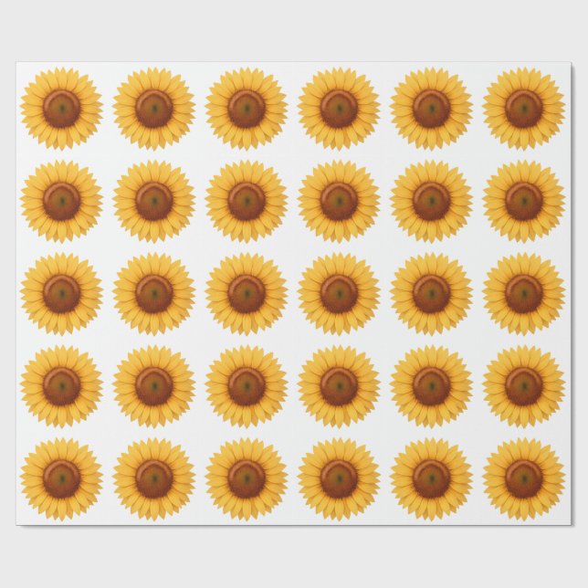 Papel de Regalo - Girasol (Superficie plana)