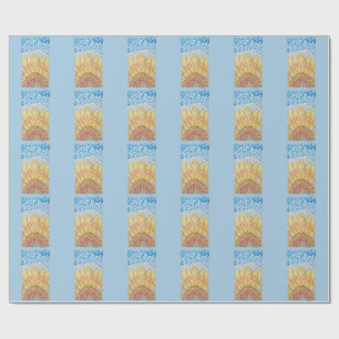Papel De Regalo Girasol Flor Radiante