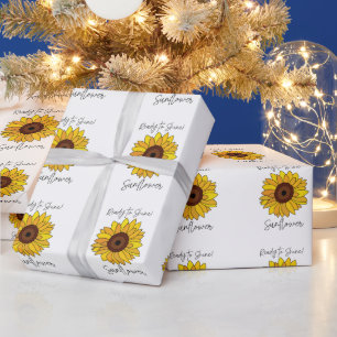 Papel De Regalo Girasol Listo Para Brillar Girasol