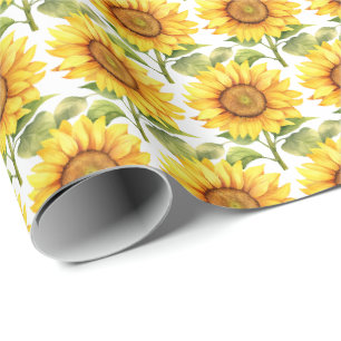 Papel De Regalo Girasoles Amarillos