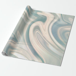 Papel De Regalo giratoria de mármol trippy gris de impresión