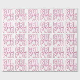 Papel De Regalo Girl Power Lettering