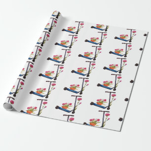 Papel De Regalo Girlie Watercolor Art Dibujo ScootePapel de ajuste