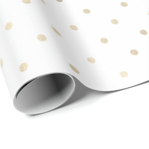 Papel De Regalo Girly Glam Gold Dots