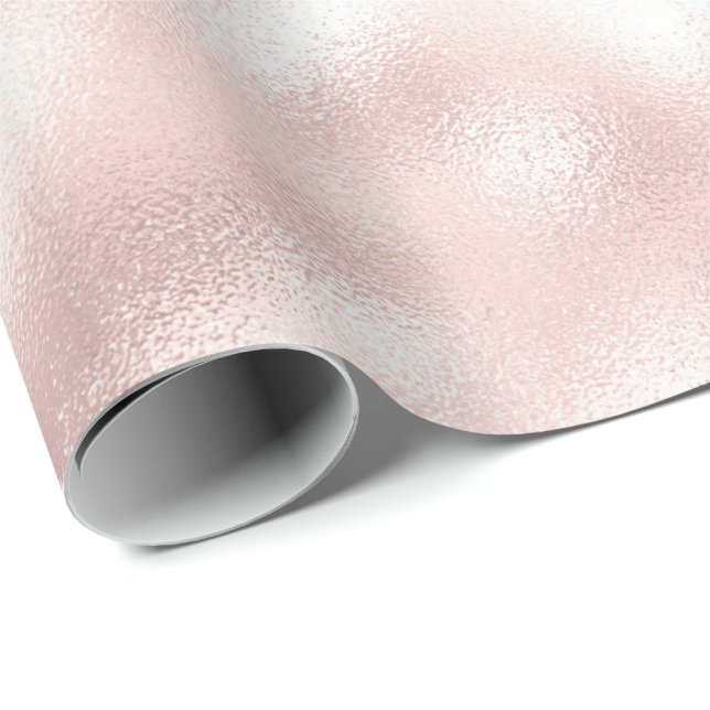 Papel De Regalo Girly Glam Rubor Pink (Esquina del rollo)