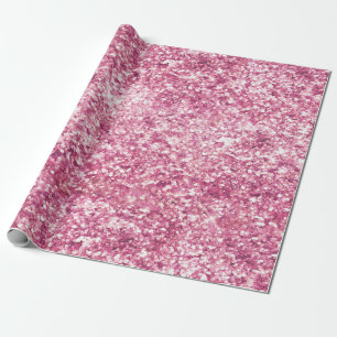 Papel De Regalo Girly Pink Purpurina Confetti